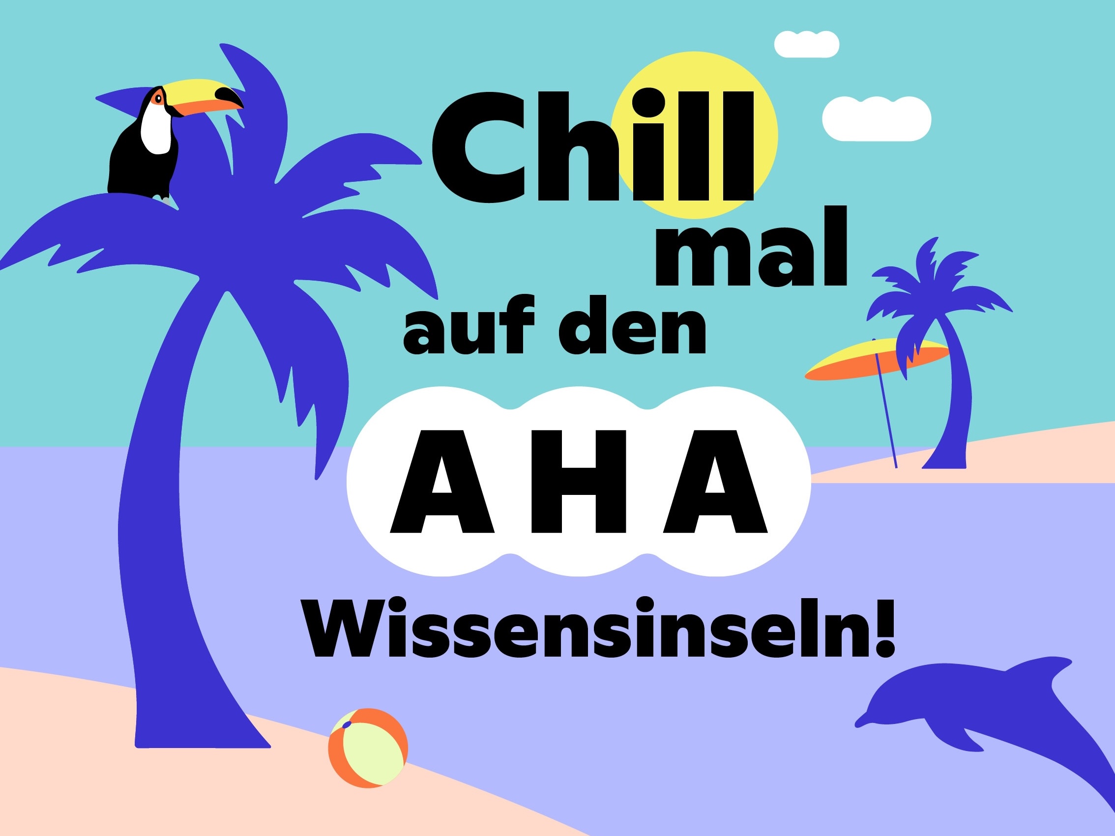 Key Visual - Chill mal auf den Wissensinseln