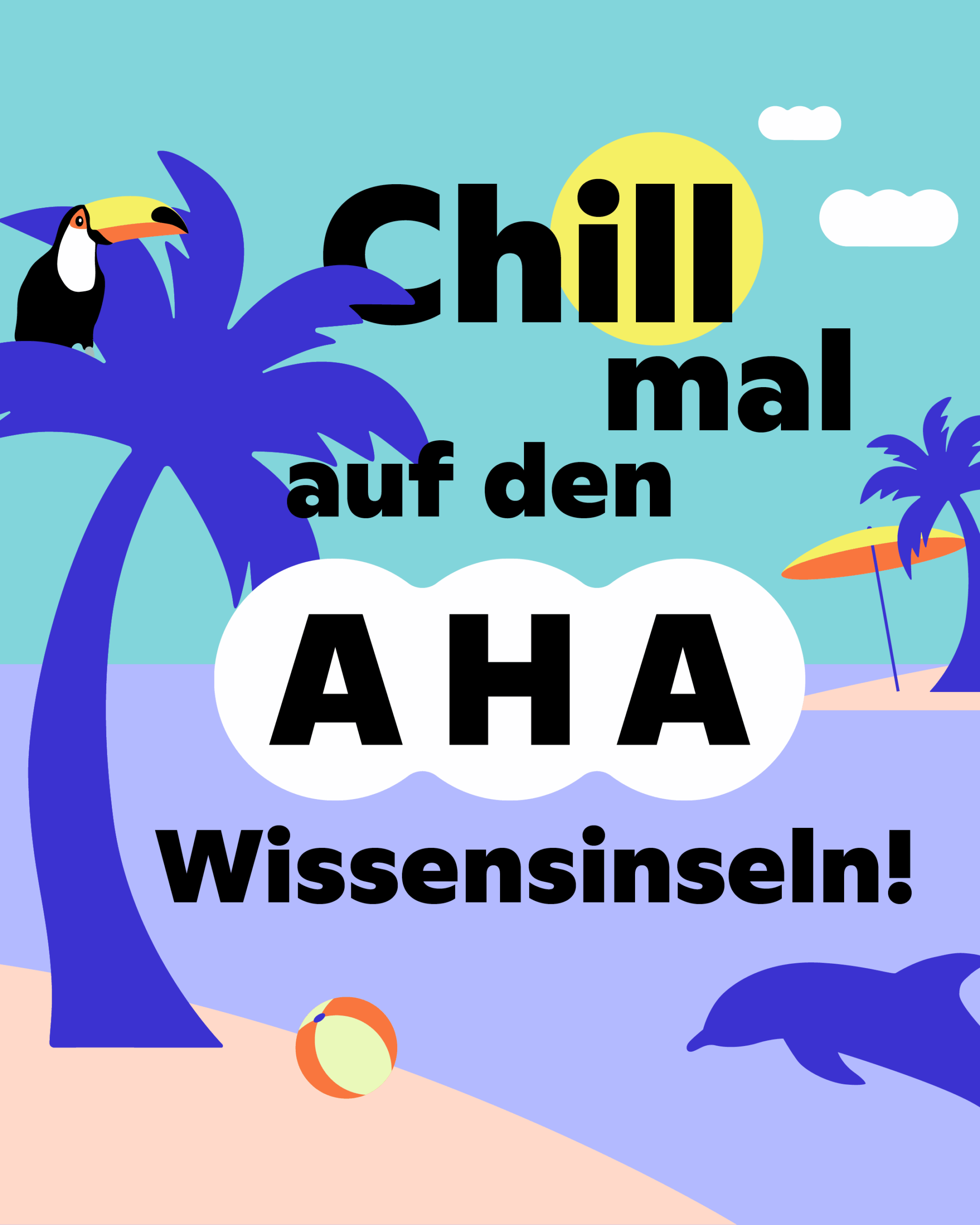 Key Visual - Chill mal auf den Wissensinseln